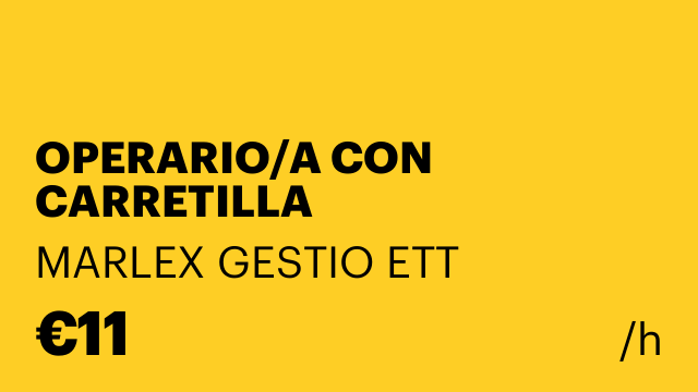 OPERARIO/A CON CARRETILLA