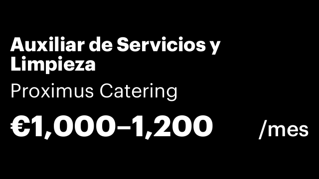 Auxiliar de Servicios y Limpieza