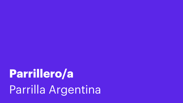 Parrillero/a