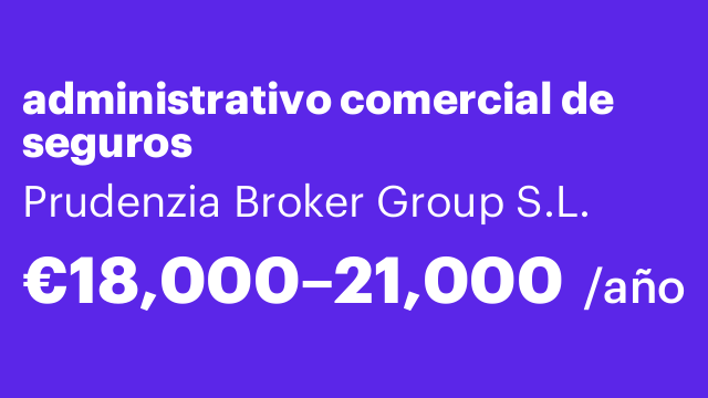 administrativo comercial de seguros