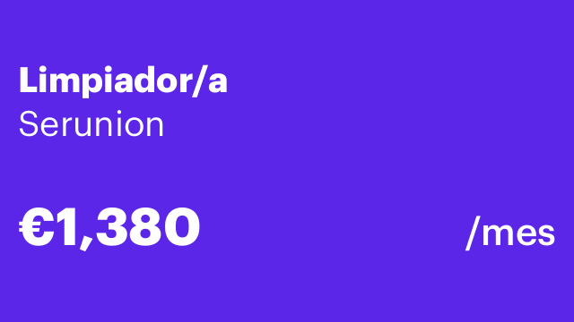 Limpiador/a