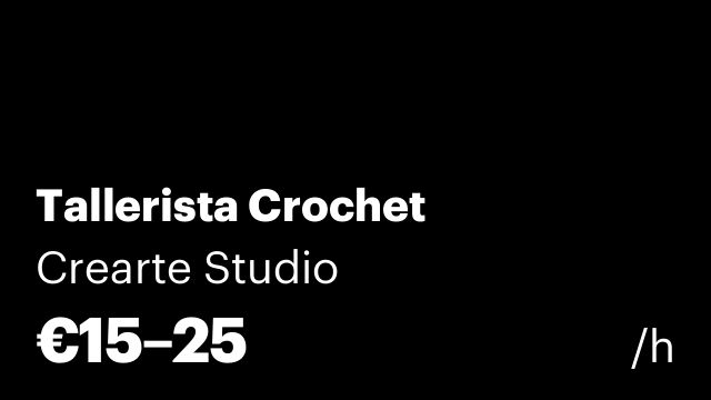 Tallerista Crochet