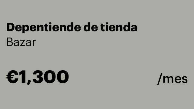 Depentiende de tienda