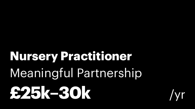 Nursery Practitioner