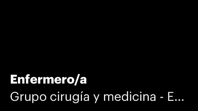 Enfermero/a