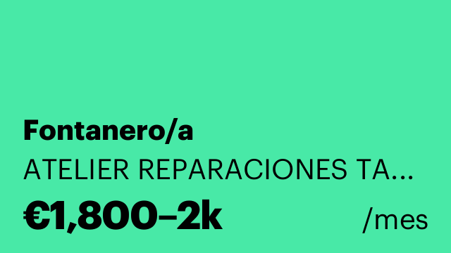 Fontanero/a