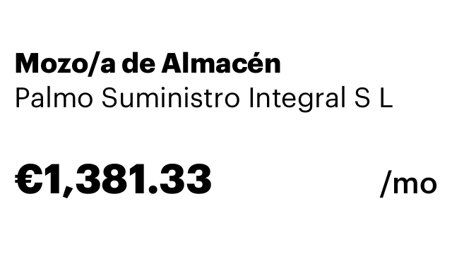 Mozo/a de Almacén