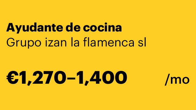 Ayudante de cocina
