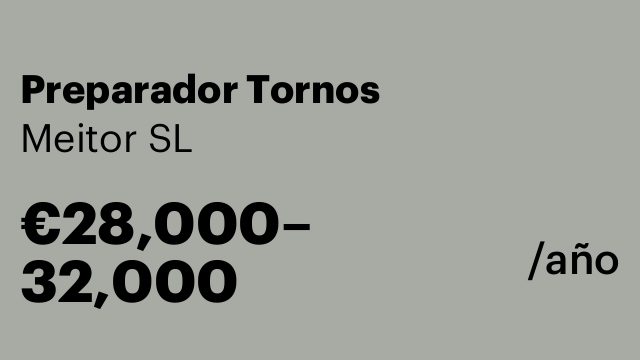 Preparador Tornos