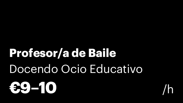 Profesor/a de Baile