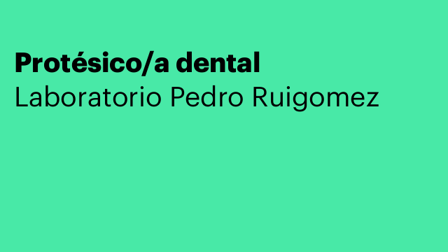 Protésico/a dental
