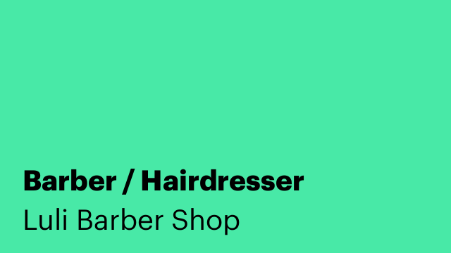 Barber / Hairdresser