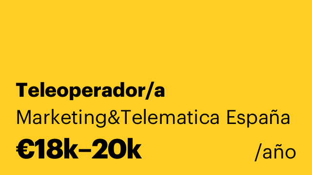 Teleoperador/a