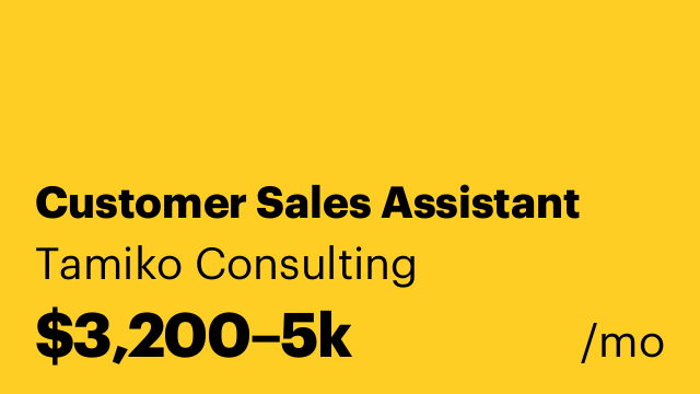 Customer Sales Assistant