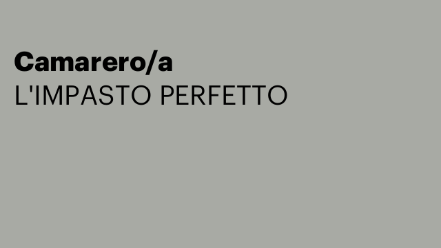 Camarero/a