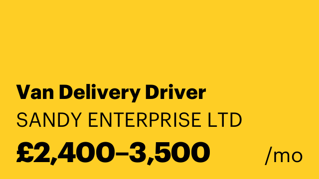 Van Delivery Driver