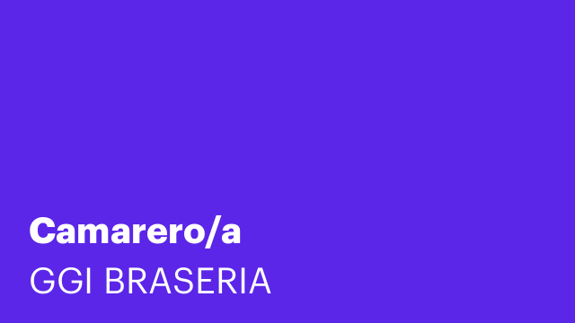 Camarero/a