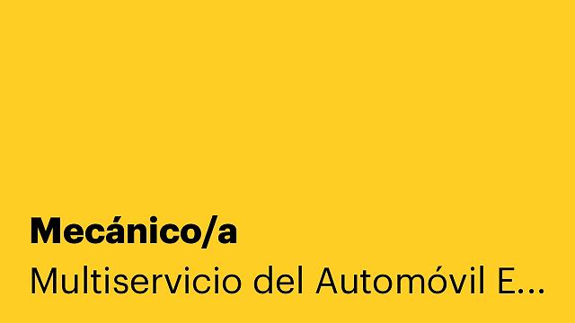 Mecánico/a