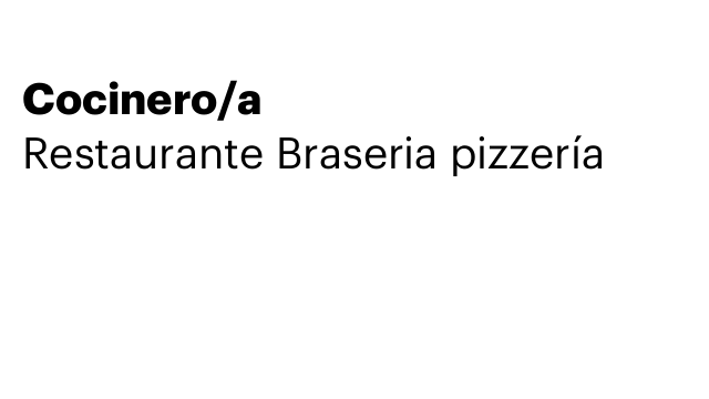 Cocinero/a