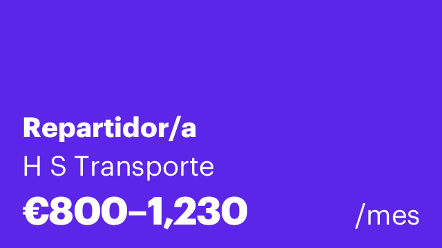Repartidor/a
