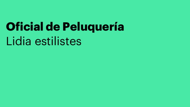 Oficial de Peluquería