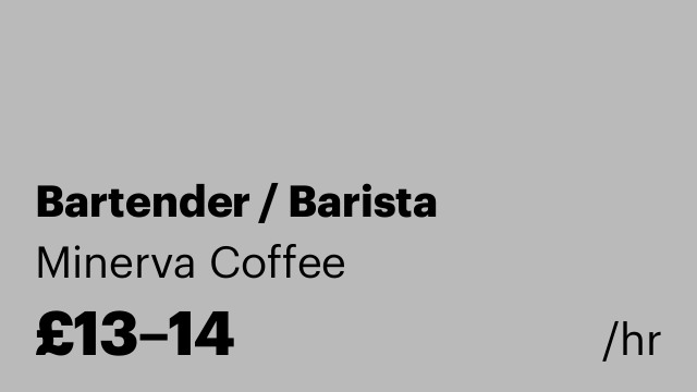 Bartender / Barista