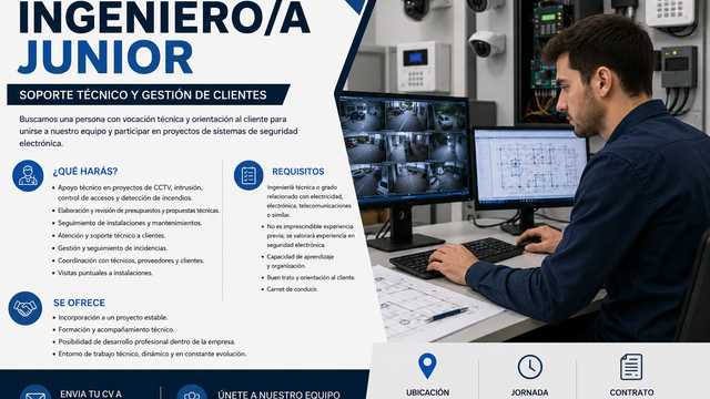 Ingeniero/a Junior – Soporte técnico y gestión de clientes