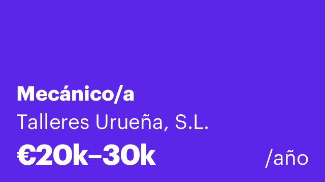 Mecánico/a