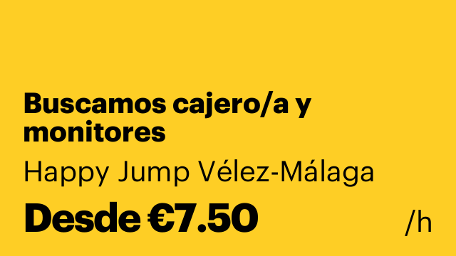 Buscamos cajero/a y monitores