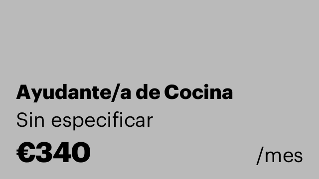 Ayudante/a de Cocina