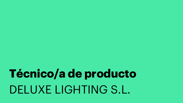 Técnico/a de producto