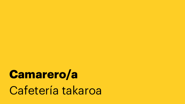 Camarero/a