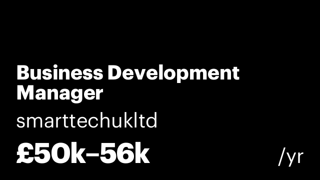 Business Development Manager