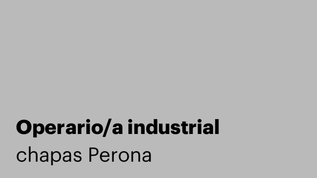 Operario/a industrial