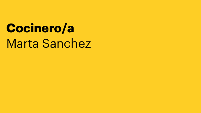 Cocinero/a