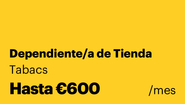 Dependiente/a de Tienda
