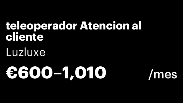 teleoperador Atencion al cliente