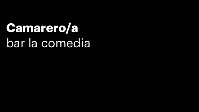 Camarero/a