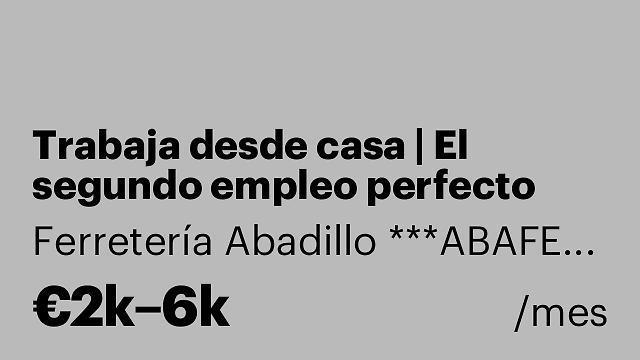 Trabaja desde casa | El segundo empleo perfecto