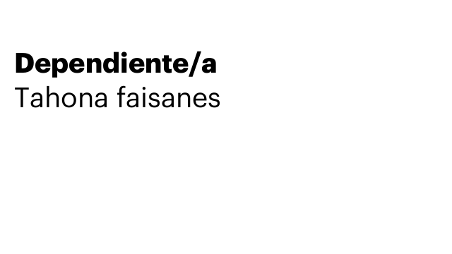 Dependiente/a