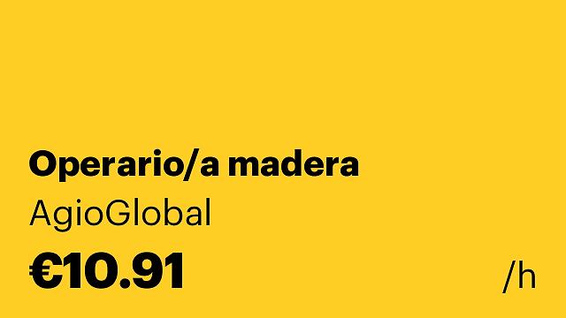 Operario/a madera