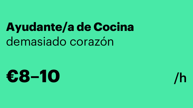 Ayudante/a de Cocina