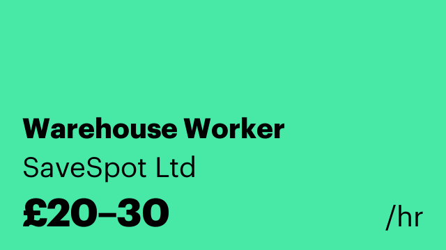Warehouse Worker