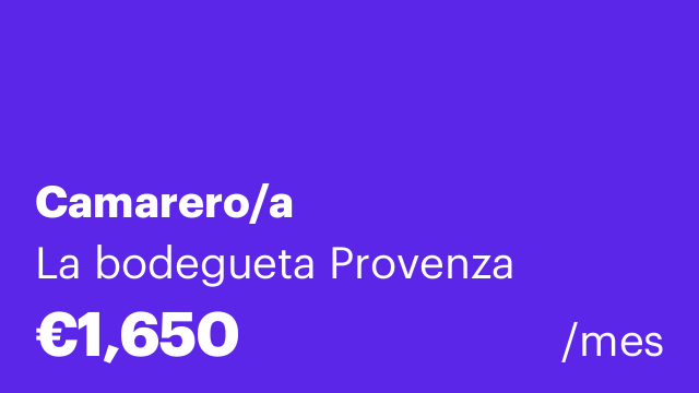 Camarero/a