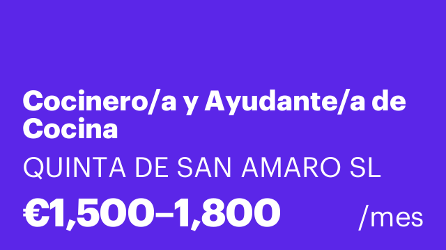 Cocinero/a y Ayudante/a de Cocina