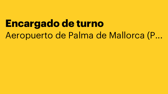 Encargado de turno