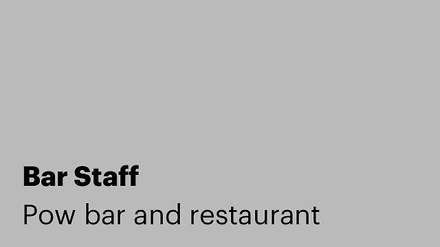 Bar Staff