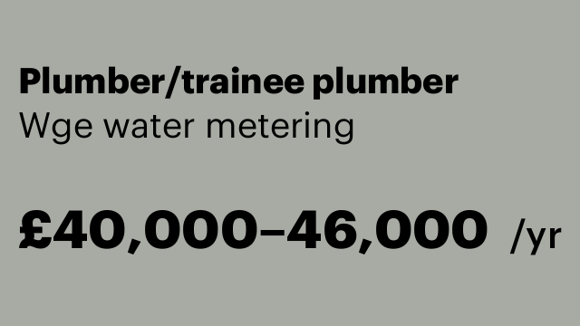 Plumber/trainee plumber