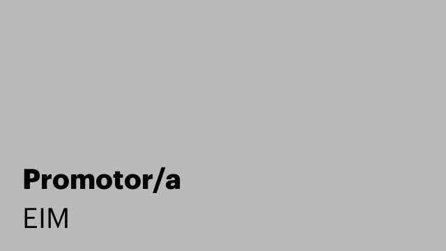 Promotor/a