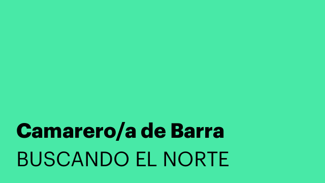 Camarero/a de Barra